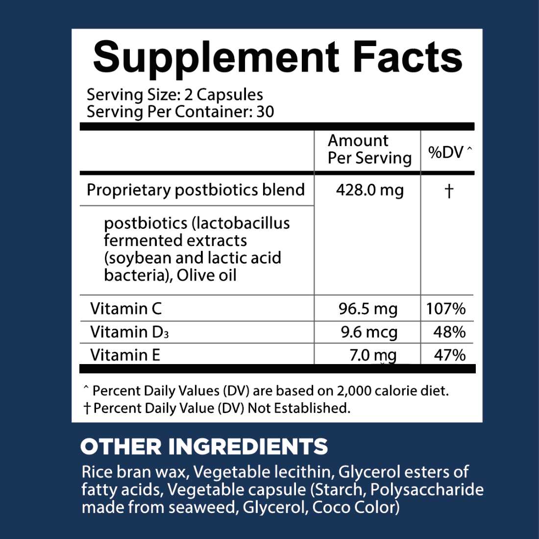 Natural Digestive Discomfort Relief | Postbiotics+Vitamins C,D3,E | Supports Heathy Digestive & Immune System*