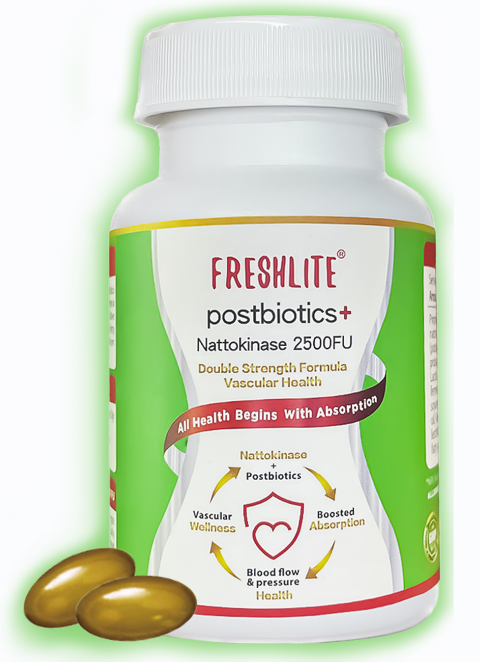 CARDIOVASCULAR SUPPORT* | 2500FU Premium NSK-SD Nattokinase & Vegan Postbiotics for Blood Pressure, Cholesterol & Heart Health* | JNKA Certified | Non-GMO & Gluten-Free