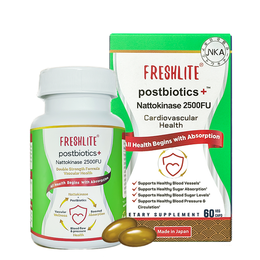 CARDIOVASCULAR SUPPORT* | 2500FU Premium NSK-SD Nattokinase & Vegan Postbiotics for Blood Pressure, Cholesterol & Heart Health* | JNKA Certified | Non-GMO & Gluten-Free